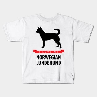 I Love My Norwegian Lundehund Kids T-Shirt